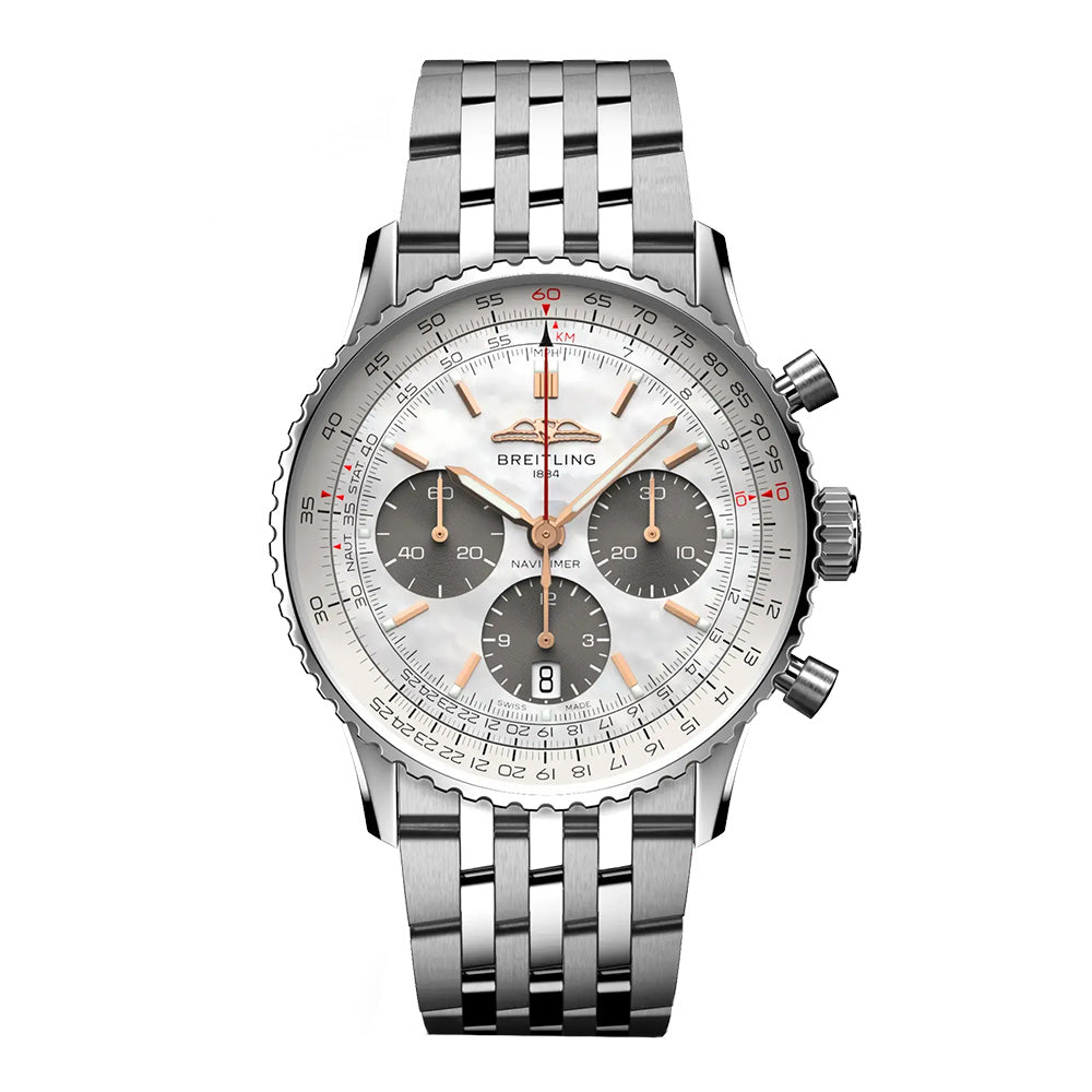 ナビタイマー B01 クロノグラフ 41 ジャパン エディション 41mm 自動巻 AB0139211A1A1