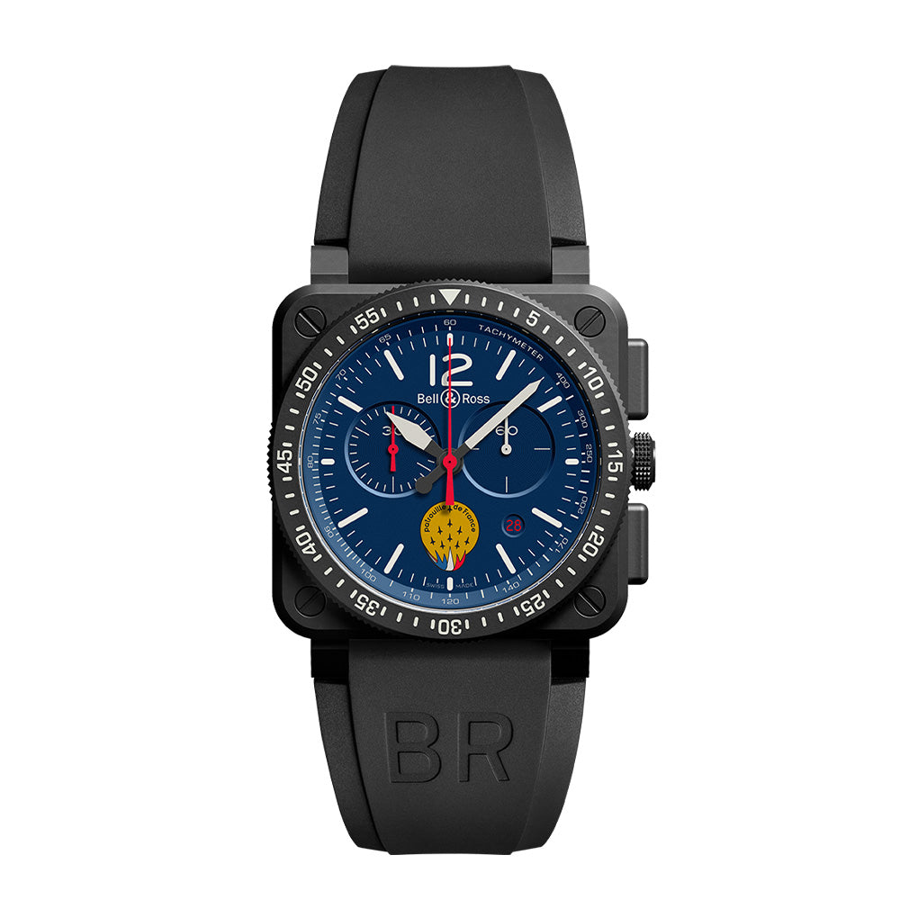 世界限定100本 BR-03 PATROUILLE DE FRANCE クォーツ 42mm BR03-PAF1-CA/SRB