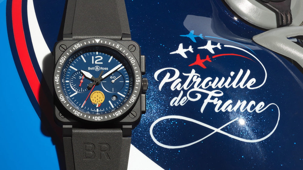 世界限定100本 BR-03 PATROUILLE DE FRANCE クォーツ 42mm BR03-PAF1-CA/SRB