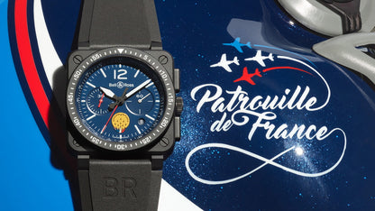世界限定100本 BR-03 PATROUILLE DE FRANCE クォーツ 42mm BR03-PAF1-CA/SRB