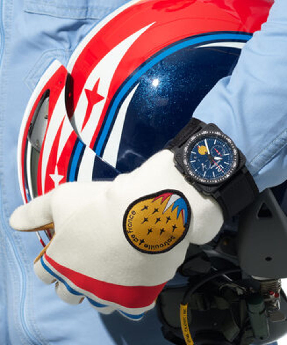世界限定100本 BR-03 PATROUILLE DE FRANCE クォーツ 42mm BR03-PAF1-CA/SRB