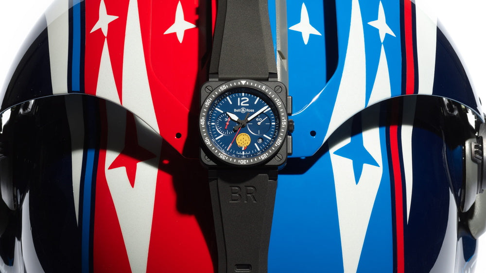 世界限定100本 BR-03 PATROUILLE DE FRANCE クォーツ 42mm BR03-PAF1-CA/SRB