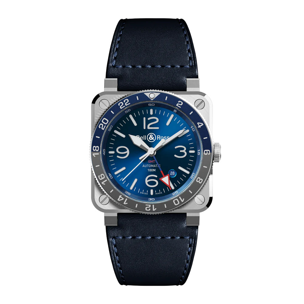 BR-03 GMT Blue 自動巻き 42mm BR0393-BLU-ST/SCA