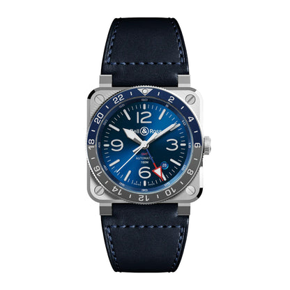 BR-03 GMT Blue 自動巻き 42mm BR0393-BLU-ST/SCA