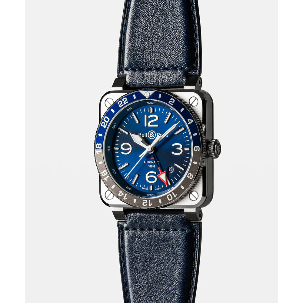 BR-03 GMT Blue 自動巻き 42mm BR0393-BLU-ST/SCA