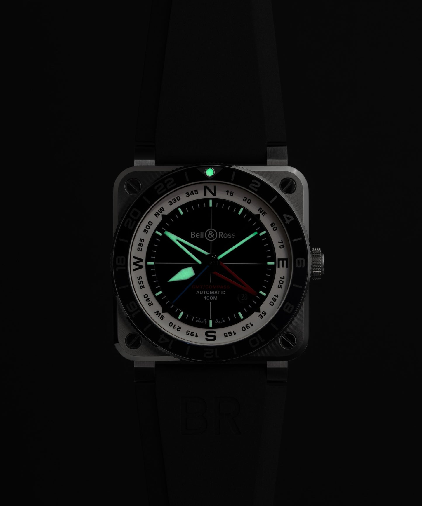 世界限定500本 BR-03 GMT Compass 自動巻き 42mm BR0393-COM-ST/SRB