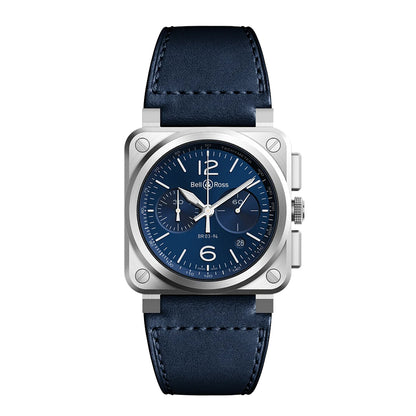 BR-03 Chrono Blue Steel 自動巻き BR0394-BLU-ST/SCA
