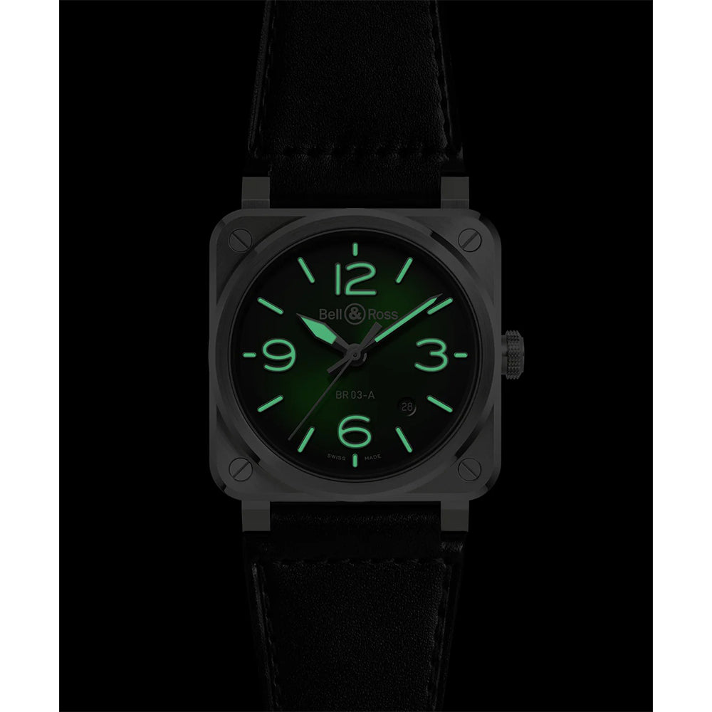 BR-03 Green Steel 41mm 自動巻き BR03A-GN-ST/SCA