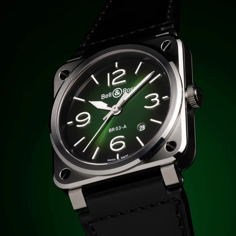 BR-03 Green Steel 41mm 自動巻き BR03A-GN-ST/SCA