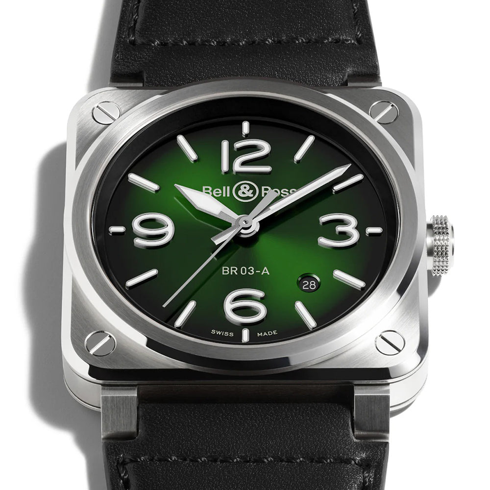 BR-03 Green Steel 41mm 自動巻き BR03A-GN-ST/SCA