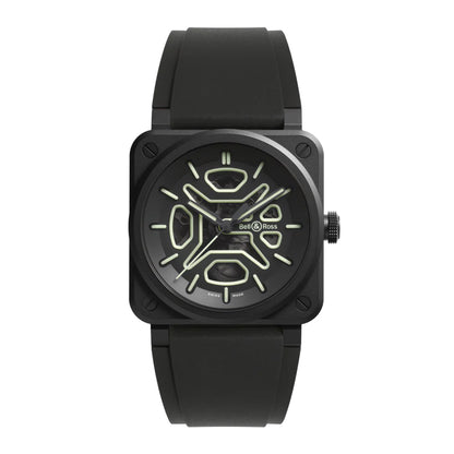 世界限定250本 BR-03 Skeleton Lum Ceramic 自動巻き 41mm BR03A-LM-SKCE/SRB