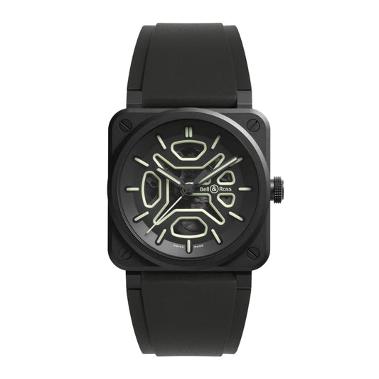 世界限定250本 BR-03 Skeleton Lum Ceramic 自動巻き 41mm BR03A-LM-SKCE/SRB