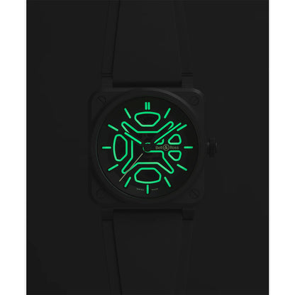 世界限定250本 BR-03 Skeleton Lum Ceramic 自動巻き 41mm BR03A-LM-SKCE/SRB