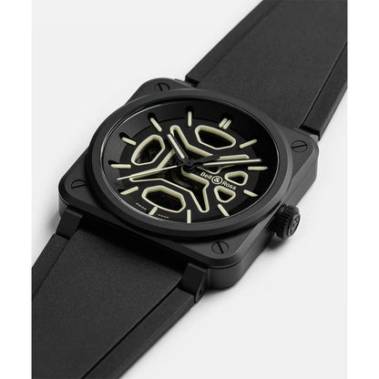 世界限定250本 BR-03 Skeleton Lum Ceramic 自動巻き 41mm BR03A-LM-SKCE/SRB