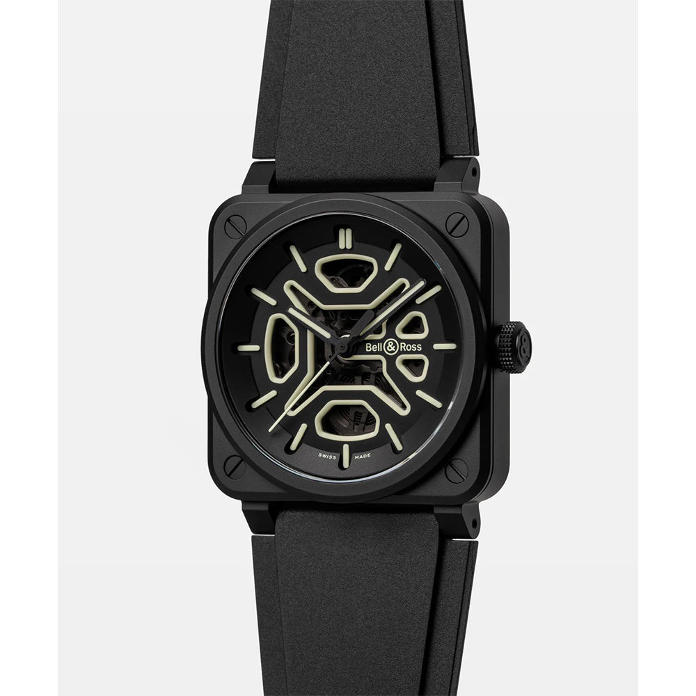 世界限定250本 BR-03 Skeleton Lum Ceramic 自動巻き 41mm BR03A-LM-SKCE/SRB