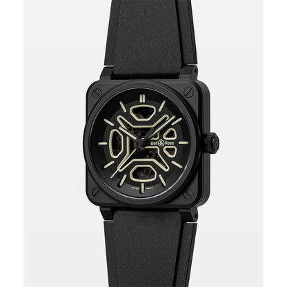 世界限定250本 BR-03 Skeleton Lum Ceramic 自動巻き 41mm BR03A-LM-SKCE/SRB