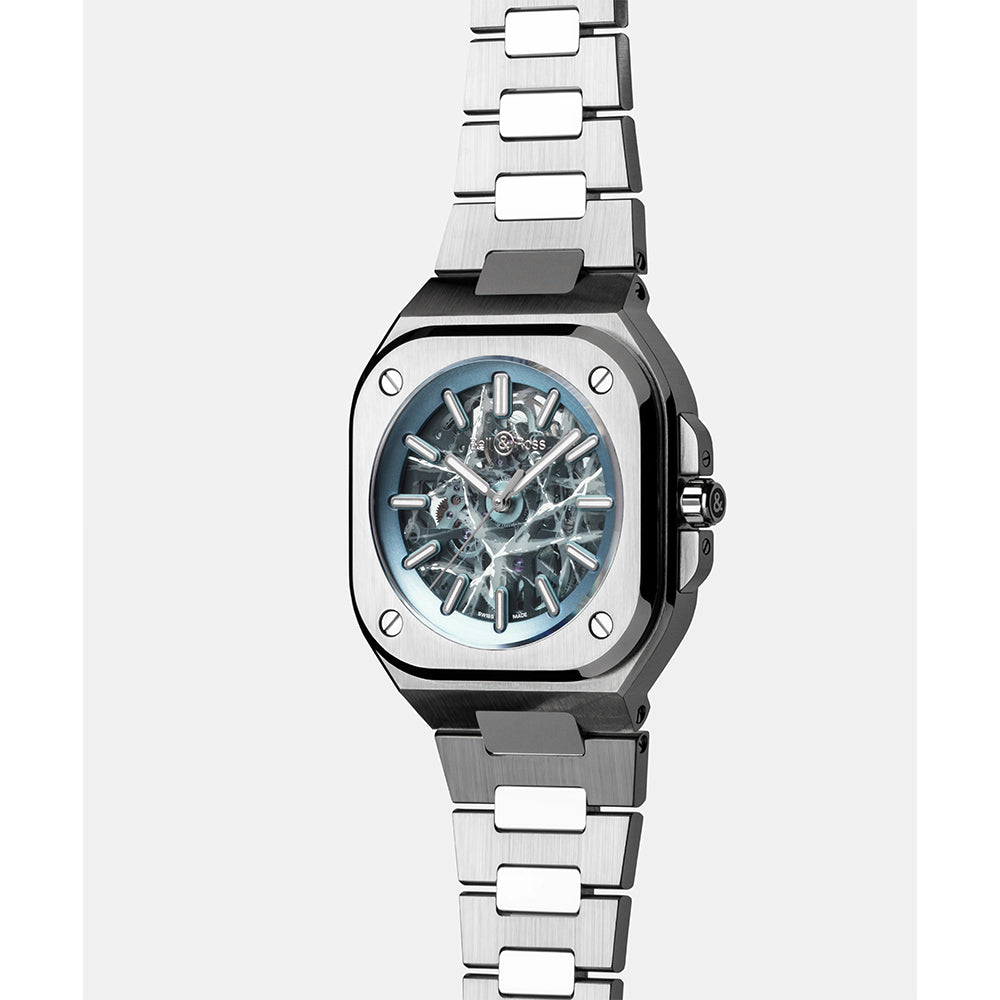 世界限定 250 本 BR-05 Skeleton Arctic Blue 自動巻き BR05A-AB-SKST/SST
