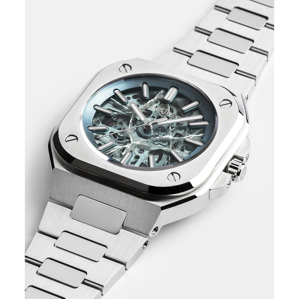 世界限定 250 本 BR-05 Skeleton Arctic Blue 自動巻き BR05A-AB-SKST/SST