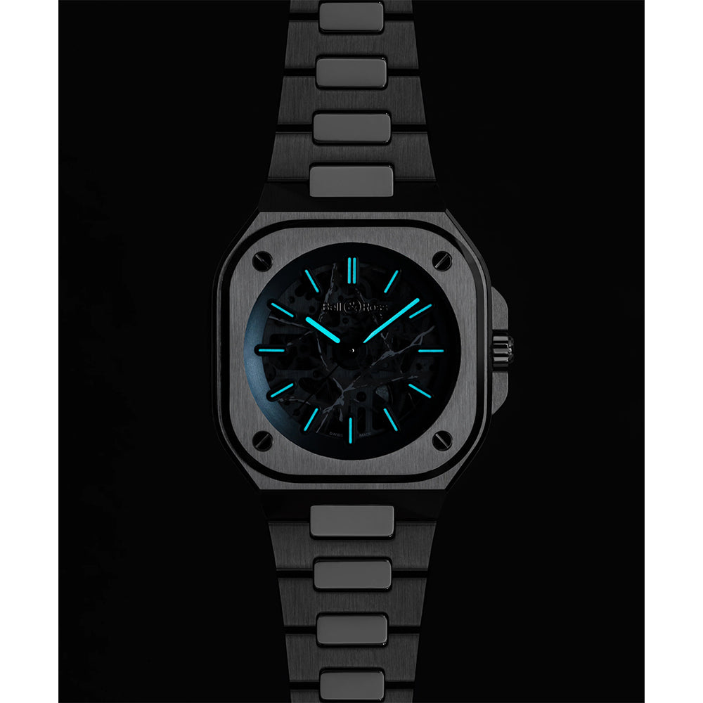 世界限定 250 本 BR-05 Skeleton Arctic Blue 自動巻き BR05A-AB-SKST/SST
