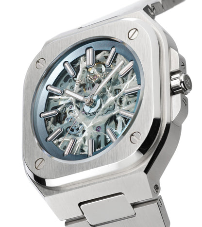 世界限定250本 BR-05 SKELTON ARCTIC BLUE 40mm 自動巻き BR05A-AB-SKST/SST ブティック限定
