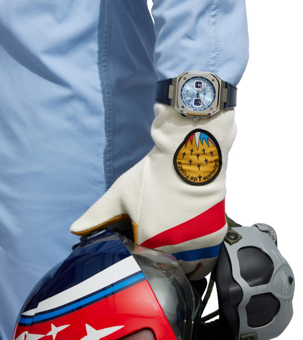 世界限定500本 BR-05 CHRONO PATROUILLE DE FRANCE 自動巻き 42mm BR05C-PAF-ST/SCA