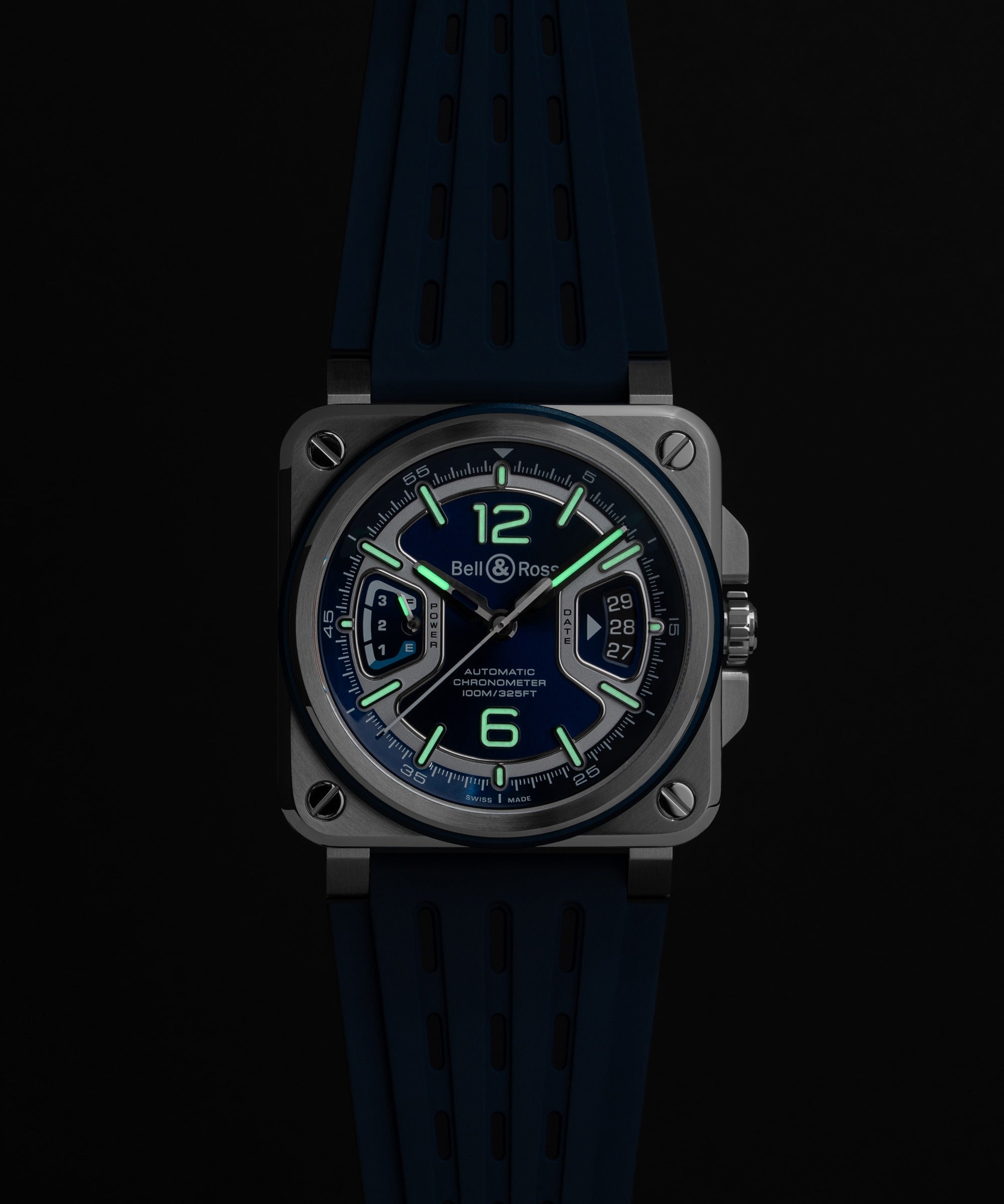 ベル＆ロス BR-X3 Blue Steel 自動巻き 41mm BRX3R-BLU-ST/SRB