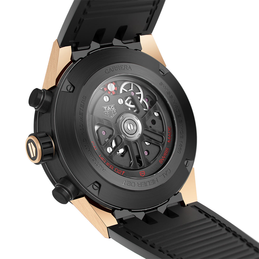 カレラ トゥールビヨン クロノグラフ 自動巻 45mm CAR5A5U.FC6377