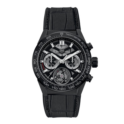 カレラ トゥールビヨン クロノグラフ 自動巻 45ｍｍ CAR5A90.FC6415