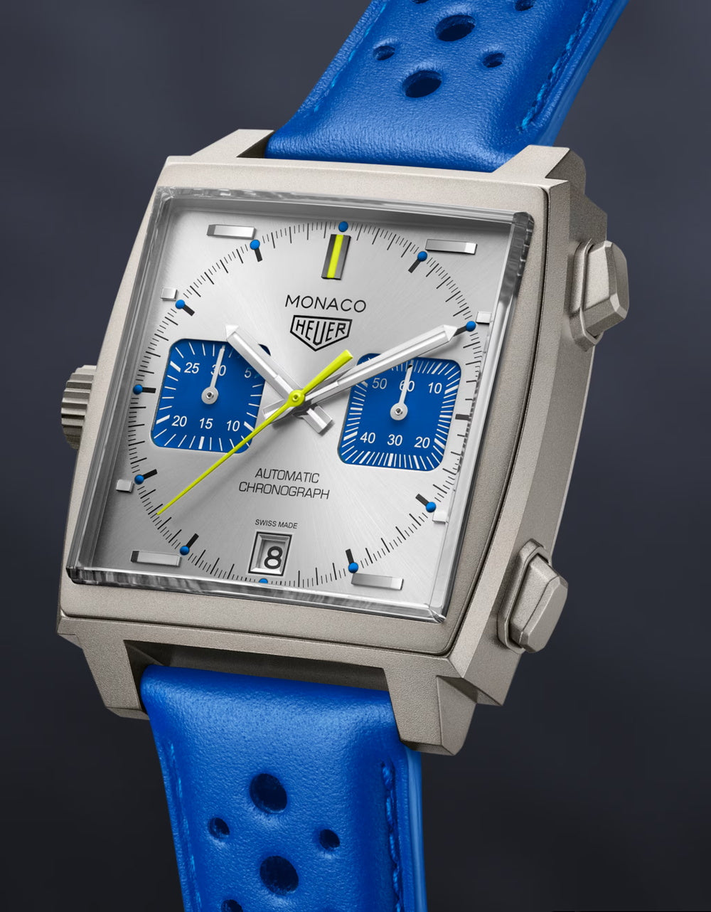 限定1000本 リミテッドエディション モナコ クロノグラフ レーシングブルー  自動巻 39mm CAW218C.FC6548