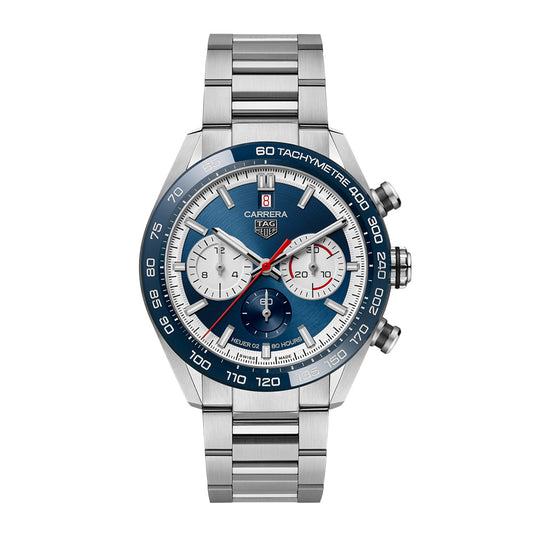 カレラ タグ・ホイヤー カレラ 160周年シルバーダイヤル リミテッドエディション クロノグラフ 自動巻 44ｍｍ CBN2A1E.BA0643