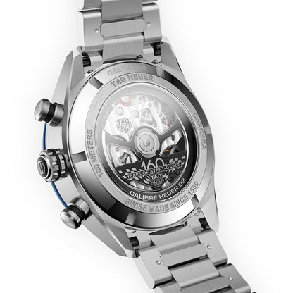 カレラ タグ・ホイヤー カレラ 160周年シルバーダイヤル リミテッドエディション クロノグラフ 自動巻 44ｍｍ CBN2A1E.BA0643