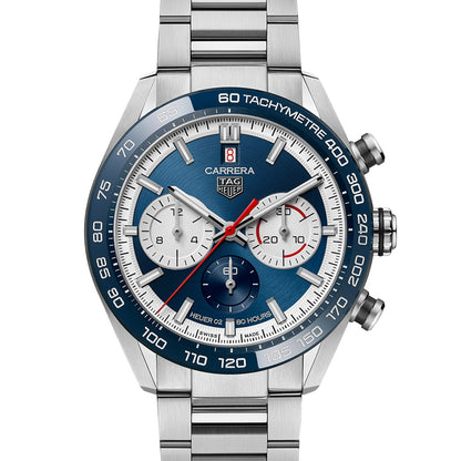 カレラ タグ・ホイヤー カレラ 160周年シルバーダイヤル リミテッドエディション クロノグラフ 自動巻 44ｍｍ CBN2A1E.BA0643