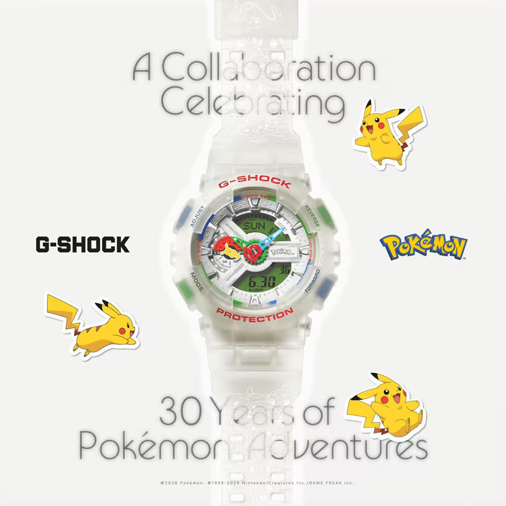 Pokémonコラボレーションモデル ANALOG-DIGITAL 110 SERIES クォーツ GA-110PKM-7AJR