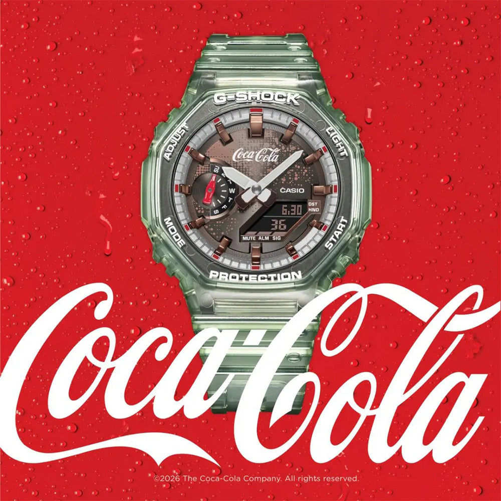 ジーショック Coca-Cola®コラボレーションモデル ANALOG-DIGITAL 2100