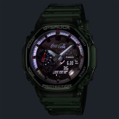 Coca-Cola®コラボレーションモデル  ANALOG-DIGITAL 2100 Series クォーツ GA-2100CC-3AJR