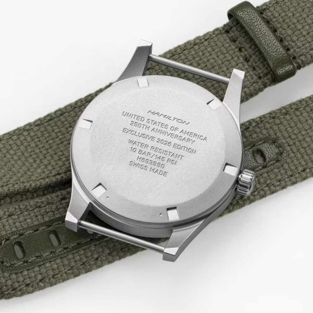 ハミルトン 世界限定1,000本 カーキ フィールド メカ 36mm ジャパン