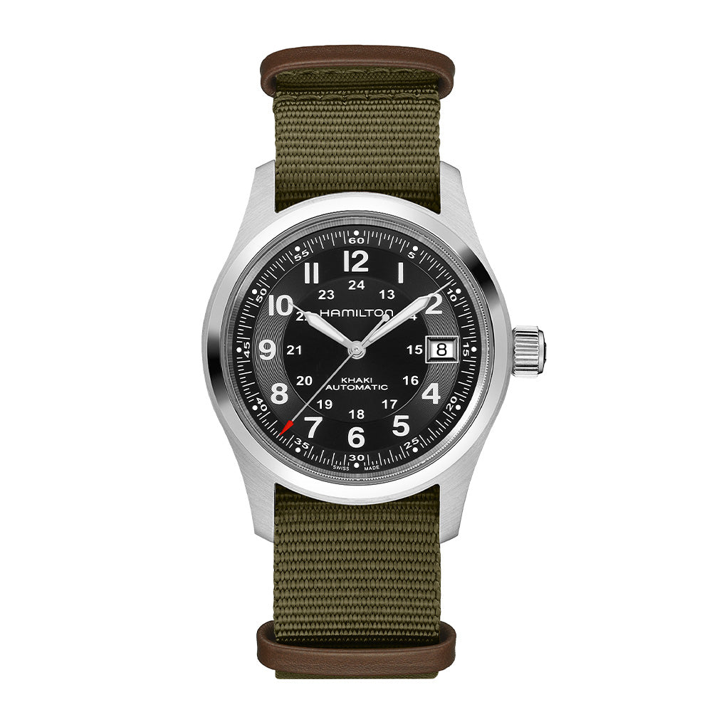 世界限定5,000本 ハミルトン×コール・オブ・デューティ®：ブラック・オプス7 スペシャルエディション カーキフィールド オート 自動巻き 38MM H70475930