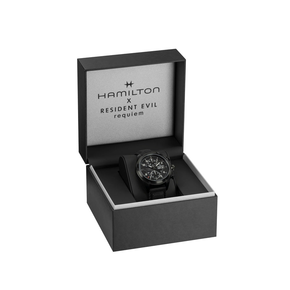 限定2,000本 カーキ フィールド オートクロノ バイオハザード レクイエム リミテッドエディション 自動巻き H71636331