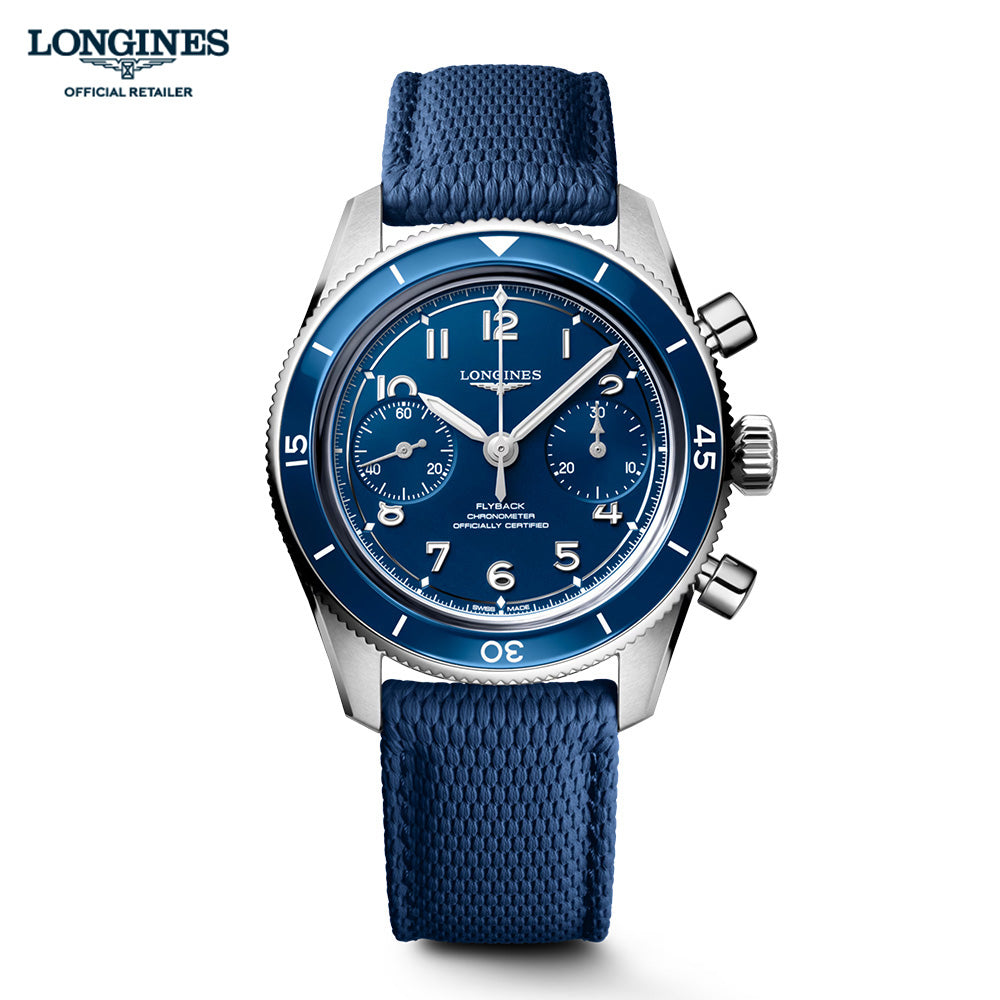 ロンジン スピリット パイロット フライバック 手巻き 39.5mm L3.721.4.93.9