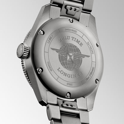 ロンジン スピリット ZULU TIME チタニウム 自動巻 39ｍｍ L3.802.1.53.6