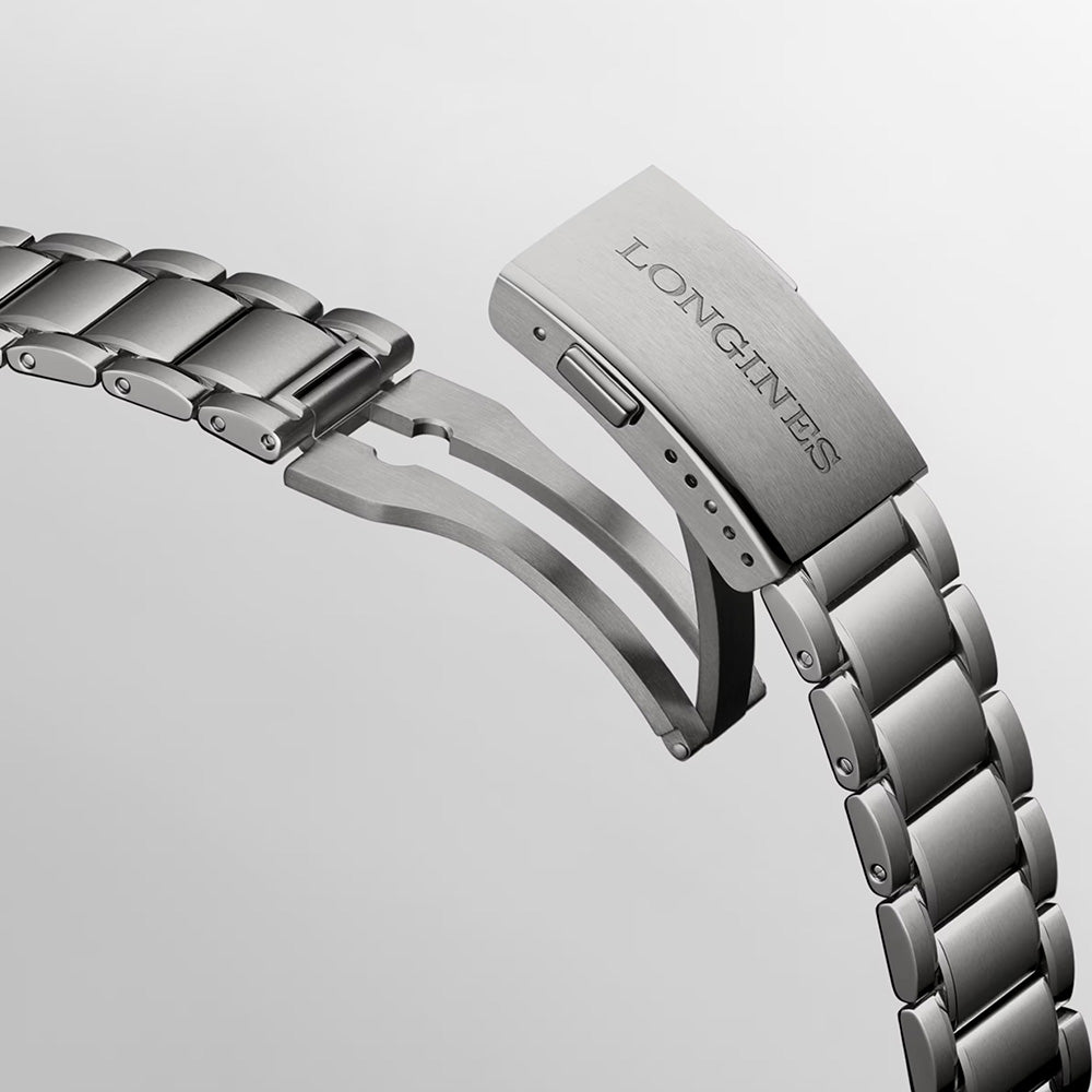 ロンジン スピリット ZULU TIME チタニウム 自動巻 39ｍｍ L3.802.1.53.6