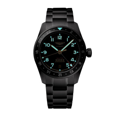 ロンジン スピリット ZULU TIME チタニウム 自動巻 39ｍｍ L3.802.1.53.6
