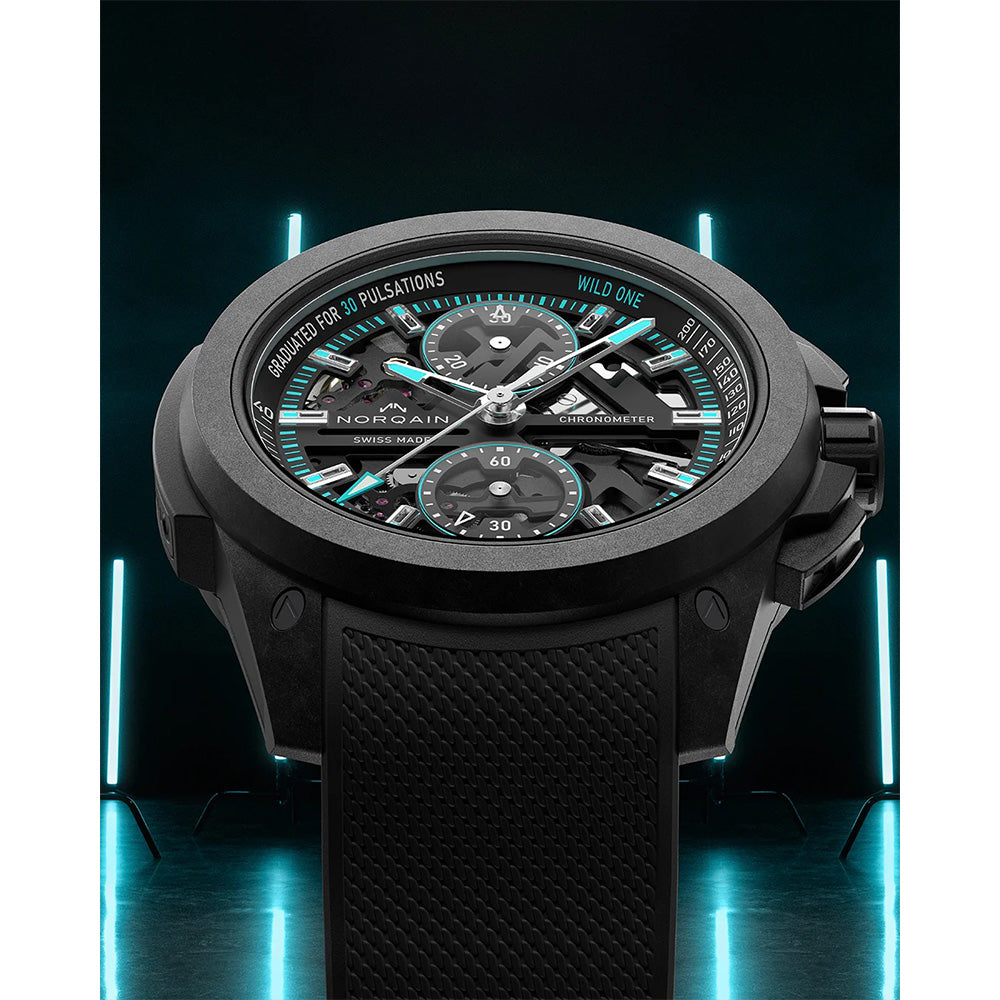 ノルケイン ワイルドワン スケルトン クロノ 自動巻き 42mm N3002
