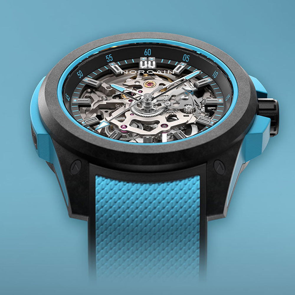 ワイルドワン スケルトン 自動巻き  39mm スカイブルー NNQ3001QBA1AS/B002/3W2ABR.18BQ