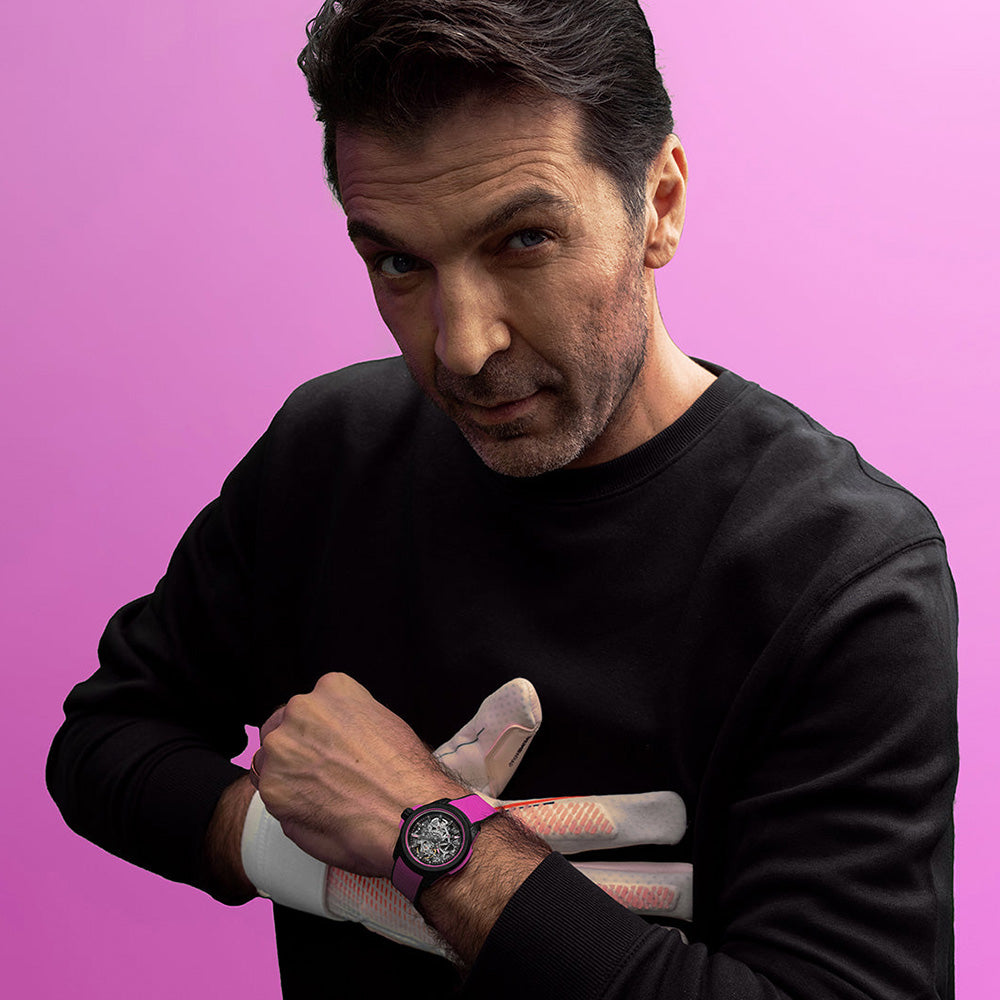 ワイルドワン スケルトン 自動巻き  39mm ハイパーピンク NNQ3001QBPI1AS/B003/3W2PIBR