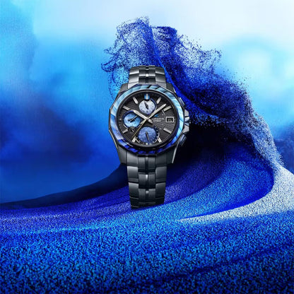 Indigo Ocean-阿波藍- 世界限定700本 シリアルナンバー入り Manta S6000 Series 電波ソーラー OCW-S6000AP-1AJR