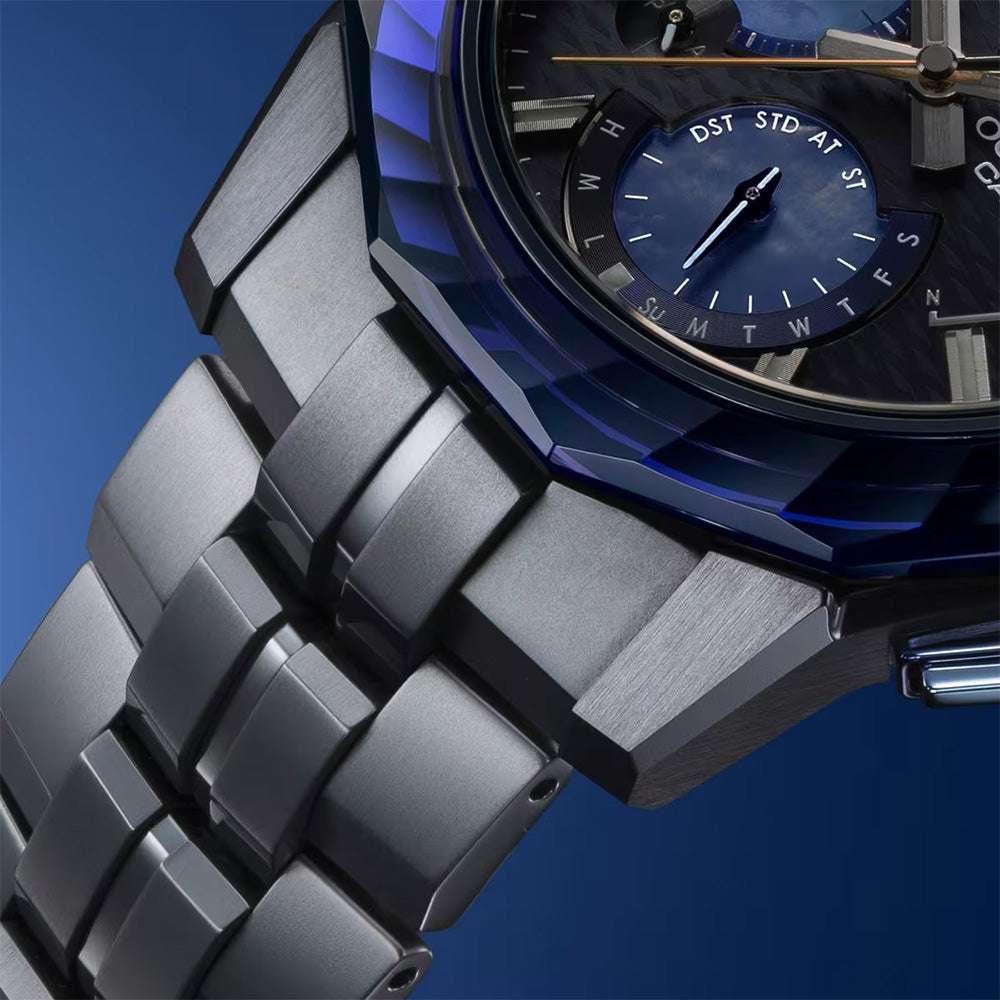 Indigo Ocean-阿波藍- 世界限定700本 シリアルナンバー入り Manta S6000 Series 電波ソーラー OCW-S6000AP-1AJR