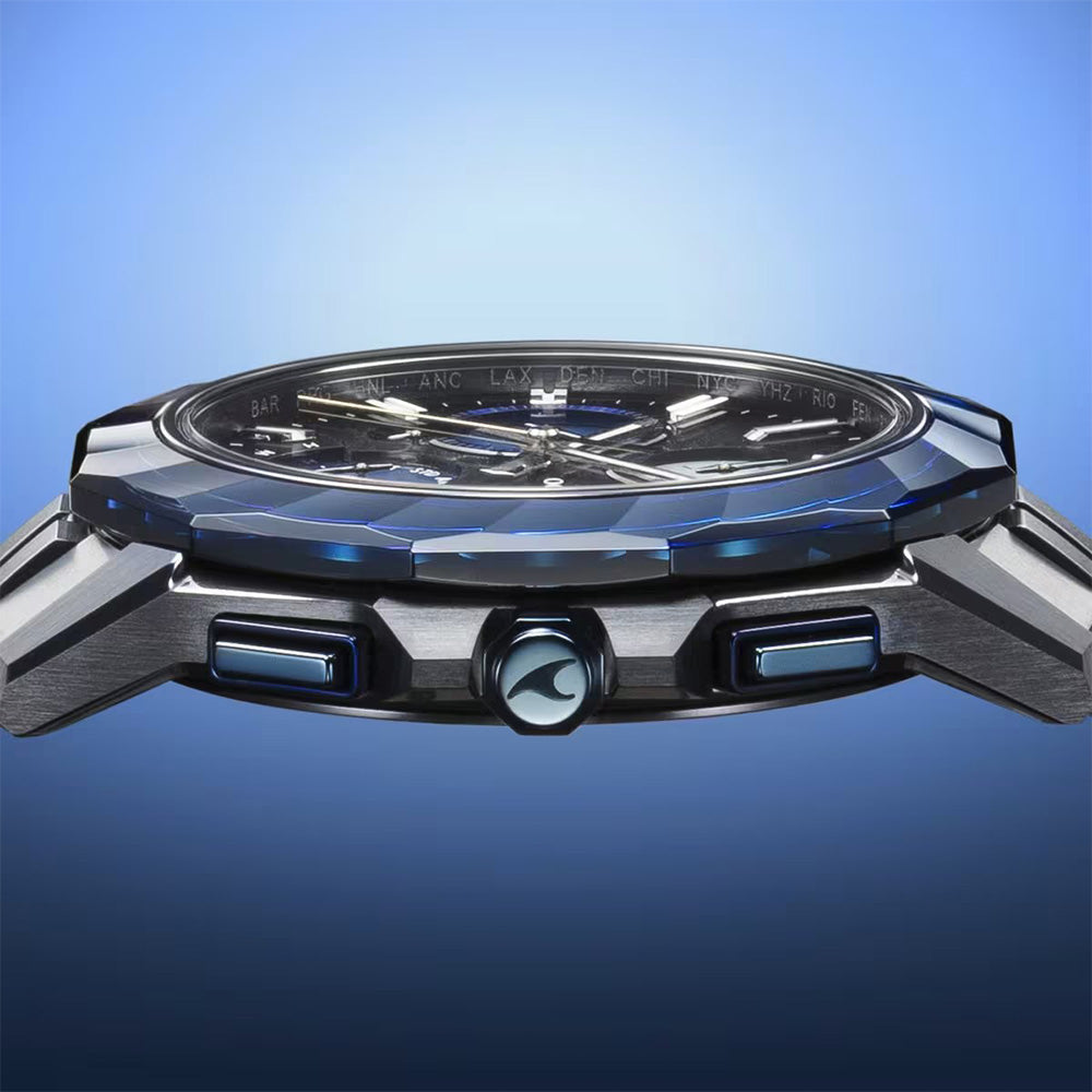 Indigo Ocean-阿波藍- 世界限定700本 シリアルナンバー入り Manta S6000 Series 電波ソーラー OCW-S6000AP-1AJR