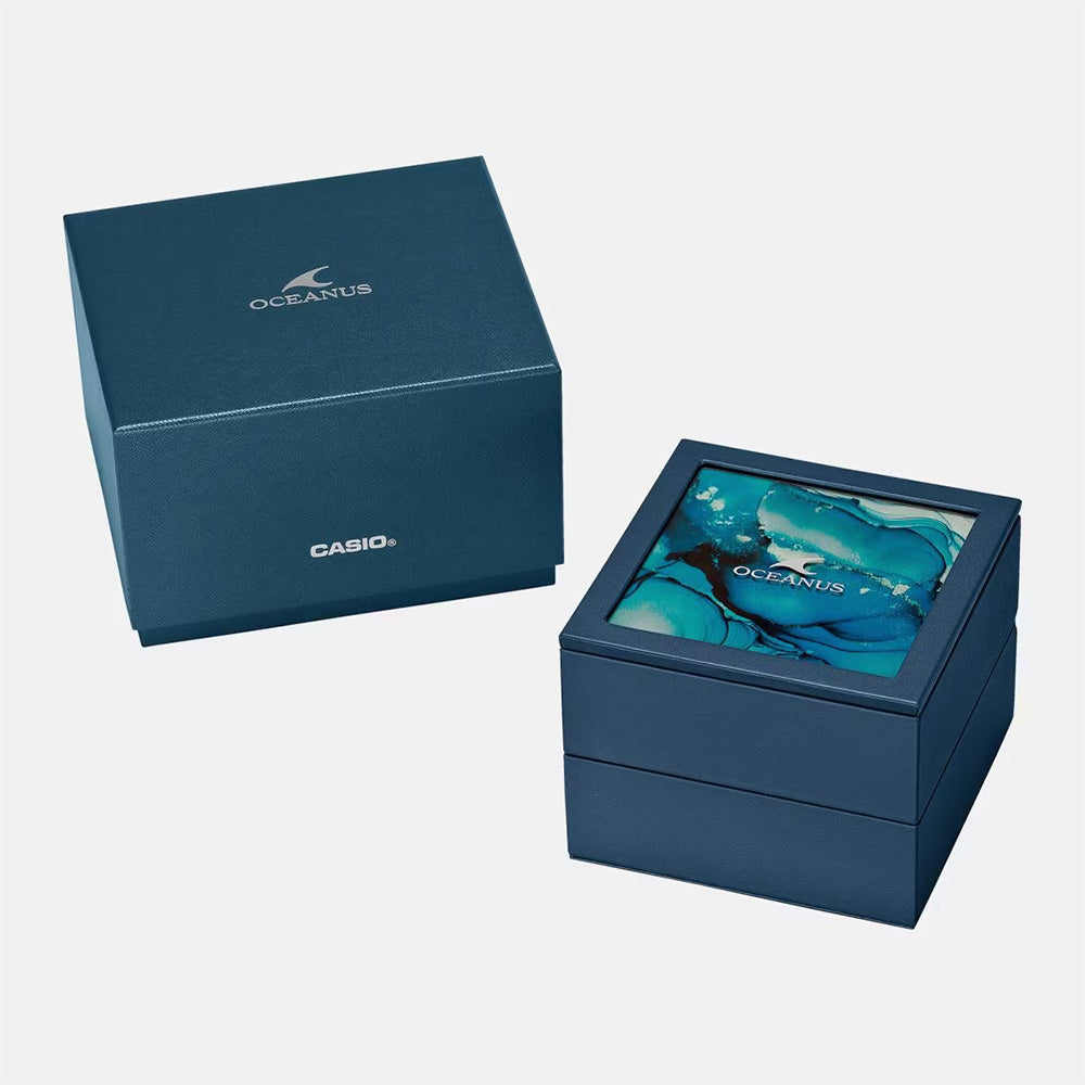 Indigo Ocean-阿波藍- 世界限定700本 シリアルナンバー入り Manta S6000 Series 電波ソーラー OCW-S6000AP-1AJR