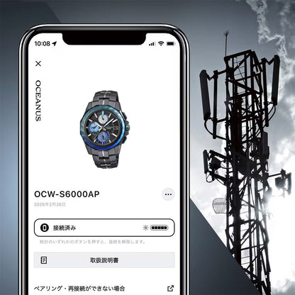 Indigo Ocean-阿波藍- 世界限定700本 シリアルナンバー入り Manta S6000 Series 電波ソーラー OCW-S6000AP-1AJR